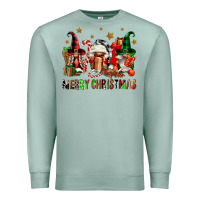 Seafoam merry christmas buffalo gnomies Premium Sweatshirt - FaDigitalArtStudio