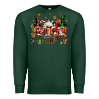 Sports Green merry christmas buffalo gnomies Premium Sweatshirt - FaDigitalArtStudio