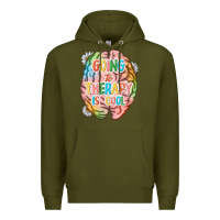 Army Green going to therapy is cool Premium Hoodie - NancyCooperArtShop