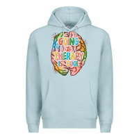 Blue Mist going to therapy is cool Premium Hoodie - NancyCooperArtShop