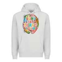 Dove Grey going to therapy is cool Premium Hoodie - NancyCooperArtShop