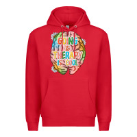 Red going to therapy is cool Premium Hoodie - NancyCooperArtShop