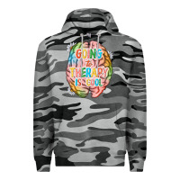 Slate Camo going to therapy is cool Premium Hoodie - NancyCooperArtShop