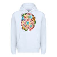 White going to therapy is cool Premium Hoodie - NancyCooperArtShop