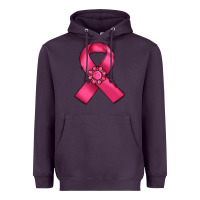 Plum breast cancer awareness ribbon Heavyweight Hoodie - RanaPortraitStore