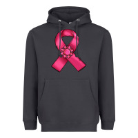 Smoke breast cancer awareness ribbon Heavyweight Hoodie - RanaPortraitStore