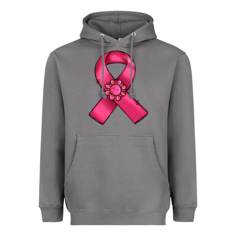 Breast Cancer Awareness Ribbon Heavyweight Hoodie by RanaPortraitStore | Teevron
