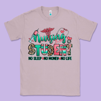 Nursing Student No Sleep No Money No Life Classic Tee Designed By Ranaportraitstore