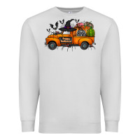 Dove Grey happy halloween truck Premium Sweatshirt - CowhideDigitalArt