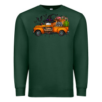 Sports Green happy halloween truck Premium Sweatshirt - CowhideDigitalArt