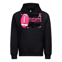 Black nobody fights alone pink football breast cancer awareness Urban Hoodie - Jasminsmagicworld