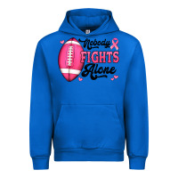 Cobalt nobody fights alone pink football breast cancer awareness Urban Hoodie - Jasminsmagicworld
