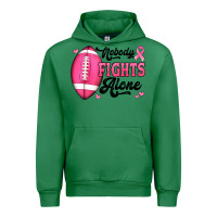 Emerald nobody fights alone pink football breast cancer awareness Urban Hoodie - Jasminsmagicworld