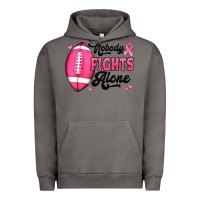Pigment Tornado nobody fights alone pink football breast cancer awareness Urban Hoodie - Jasminsmagicworld