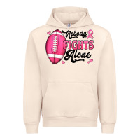 Sandshell nobody fights alone pink football breast cancer awareness Urban Hoodie - Jasminsmagicworld