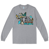 Heather Grey let me tell you about my jesus Long Sleeve Tee - BarkalooDesign