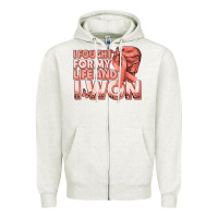 Oatmeal Heather i fought for my life and i won uterine cancer peac Zipper Hoodie - texasbilliewilder