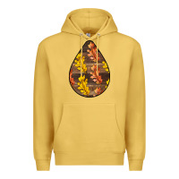 Antique Gold Fall Teardrop Premium Hoodie - LillyAllenDesigns