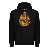 Black Fall Teardrop Premium Hoodie - LillyAllenDesigns
