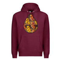 Burgundy Fall Teardrop Premium Hoodie - LillyAllenDesigns