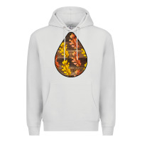 Dove Grey Fall Teardrop Premium Hoodie - LillyAllenDesigns