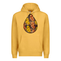 Mustard Fall Teardrop Premium Hoodie - LillyAllenDesigns