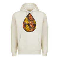 Oatmeal Heather Fall Teardrop Premium Hoodie - LillyAllenDesigns