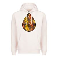 Pale Pink Fall Teardrop Premium Hoodie - LillyAllenDesigns