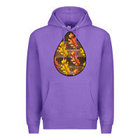 Purple Fall Teardrop Premium Hoodie - LillyAllenDesigns