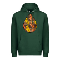 Sports Green Fall Teardrop Premium Hoodie - LillyAllenDesigns