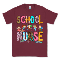 Burgundy school nurse Classic Tee - RanaPortraitStore