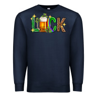 Navy St. Patrick's Day luck beer Premium Sweatshirt - Neo Western