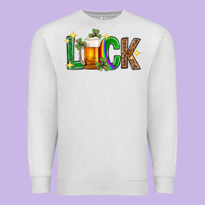 St. Patrick's Day Luck Beer Premium Sweatshirt Designed By Neo Western