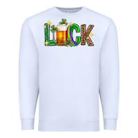 White St. Patrick's Day luck beer Premium Sweatshirt - Neo Western