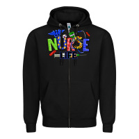 Black autism nurse life Zipper Hoodie - texasbilliewilder