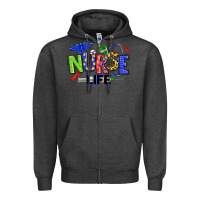 Charcoal Heather autism nurse life Zipper Hoodie - texasbilliewilder