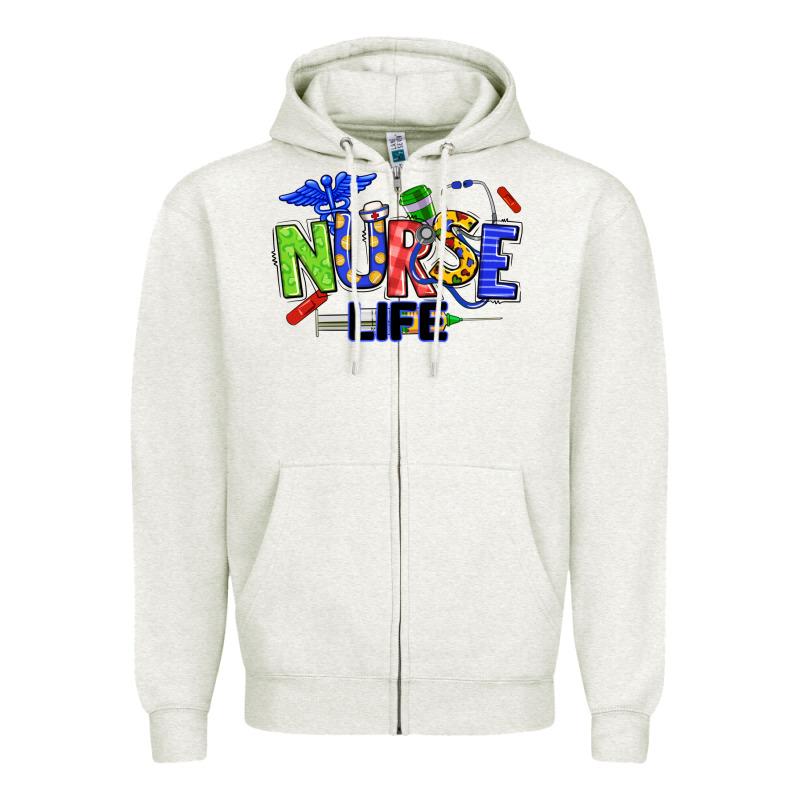 Autism Nurse Life Zipper Hoodie by texasbilliewilder | Teevron