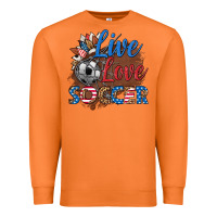 Carrot live love soccer Premium Sweatshirt - HRA Design Shop