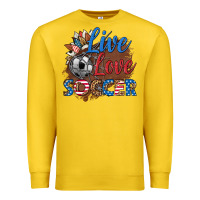 Lemon live love soccer Premium Sweatshirt - HRA Design Shop