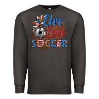 Smoke live love soccer Premium Sweatshirt - HRA Design Shop