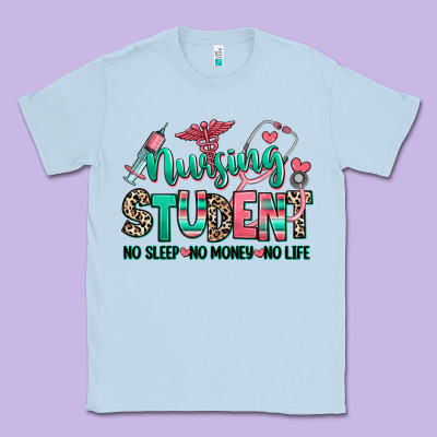 Nursing Student No Sleep No Money No Life Classic Tee Designed By Ranaportraitstore