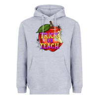 Heather Grey Trick or Teach Heavyweight Hoodie - texasbilliewilder
