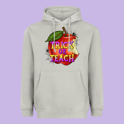 Trick Or Teach Heavyweight Hoodie Designed By Texasbilliewilder