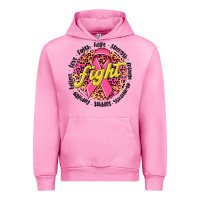 Fuchsia Pink fight breast cancer Urban Hoodie - NancyCooperArtShop