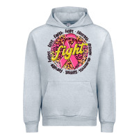 Heather Grey fight breast cancer Urban Hoodie - NancyCooperArtShop