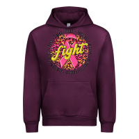 Mauve Wine fight breast cancer Urban Hoodie - NancyCooperArtShop