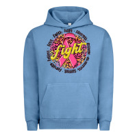 Pigment Pebble Blue fight breast cancer Urban Hoodie - NancyCooperArtShop
