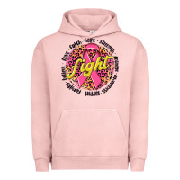 Pigment Salmon fight breast cancer Urban Hoodie - NancyCooperArtShop