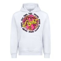 White fight breast cancer Urban Hoodie - NancyCooperArtShop