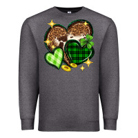 Charcoal Heather St. Patrick's Day hearts Premium Sweatshirt - Neo Western